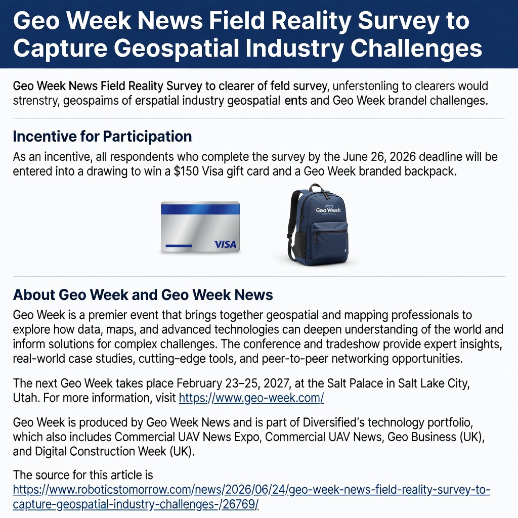 Geo Week News Launches Field Reality Survey to Identify Geospatial Industry Pain Points