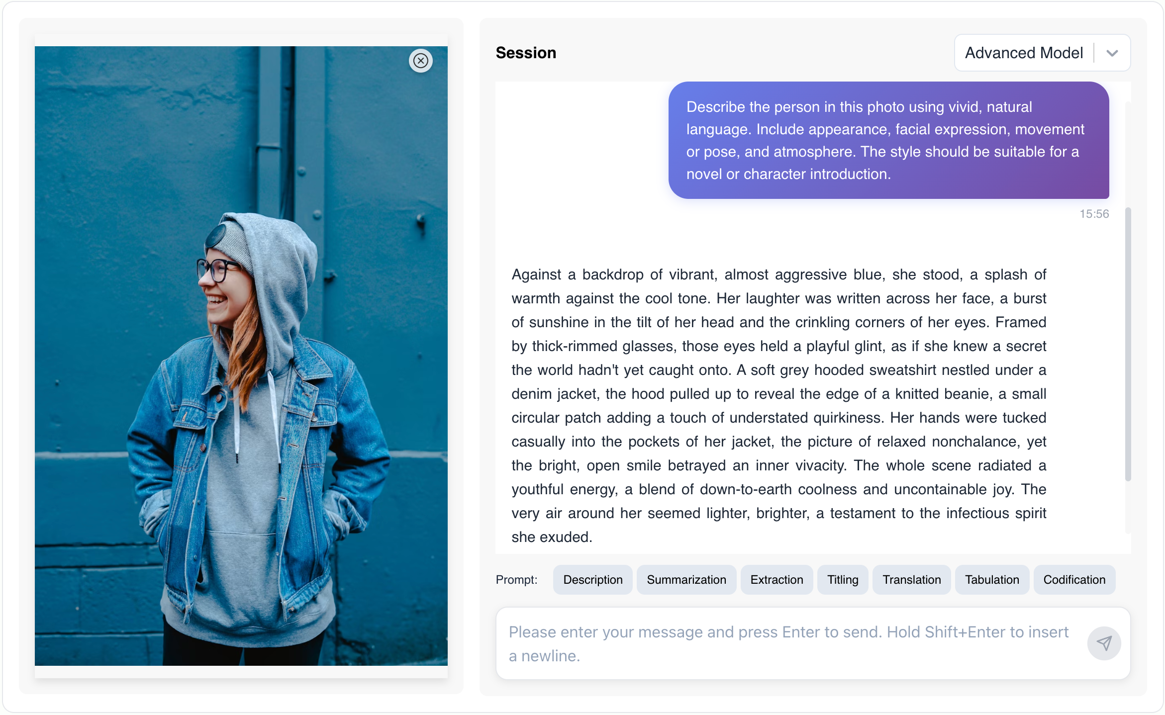 Describe Image Example