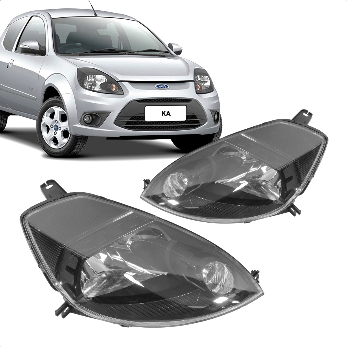 Farol Black Ford Ka