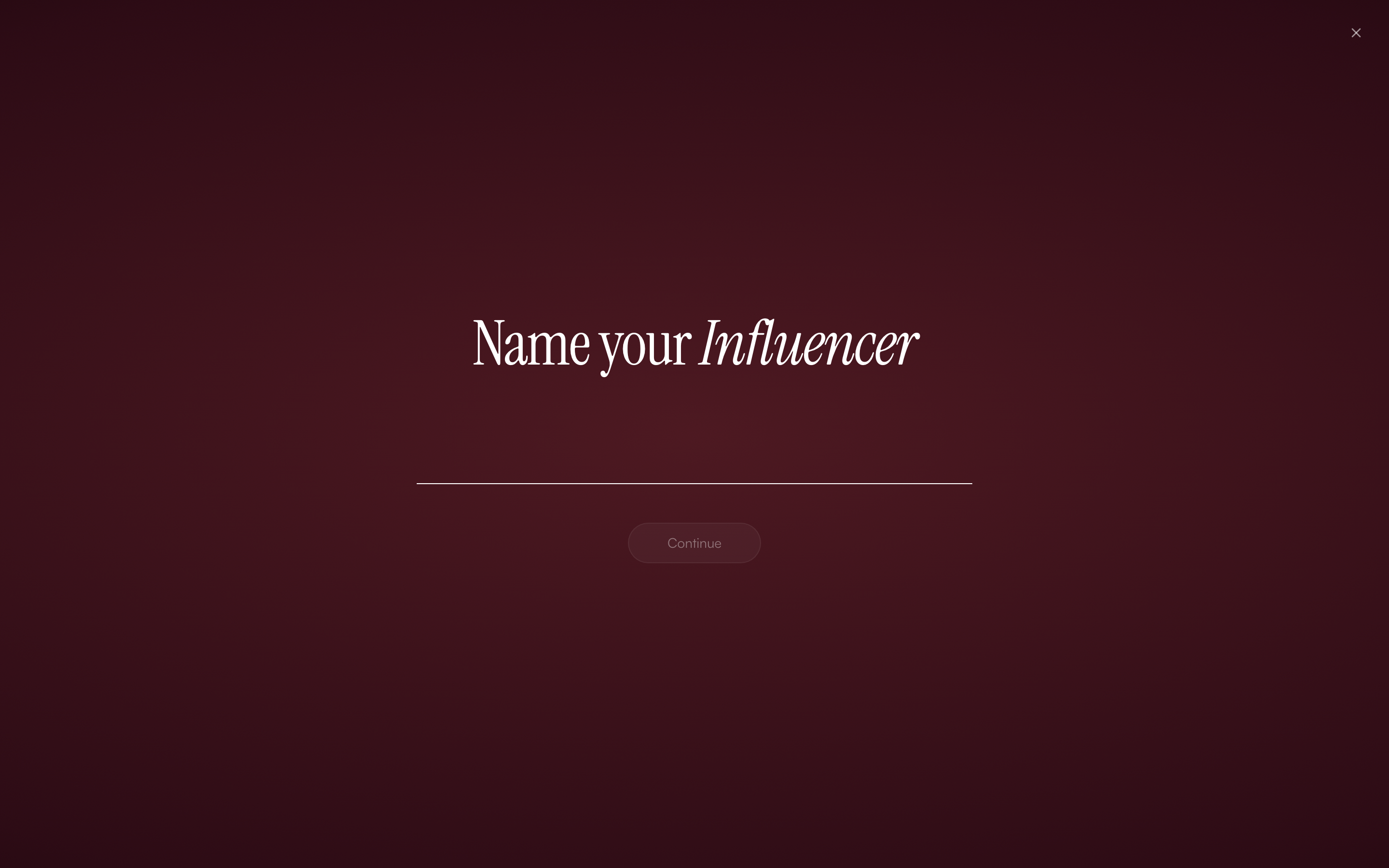 DesiCMO Studio — Create your first AI influencer wizard