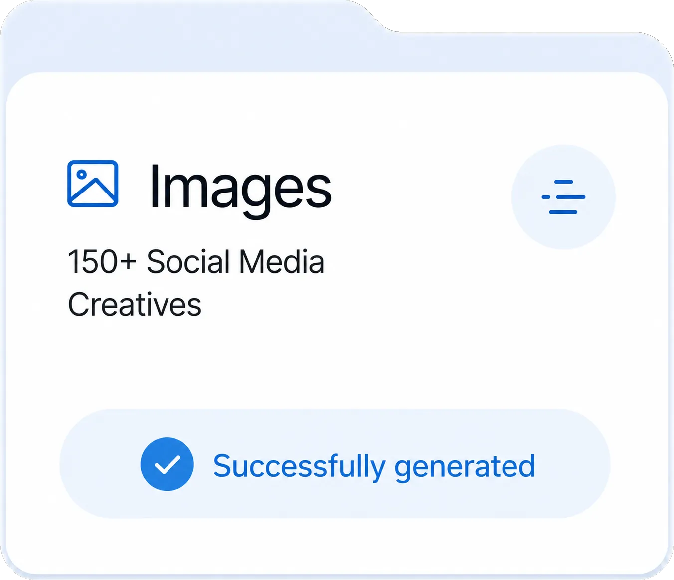 Ready-to-publish creatives