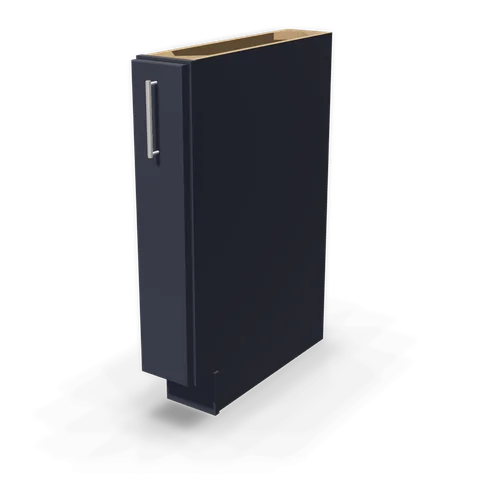 BF06-PO cabinet in Bevel Blue, angle view