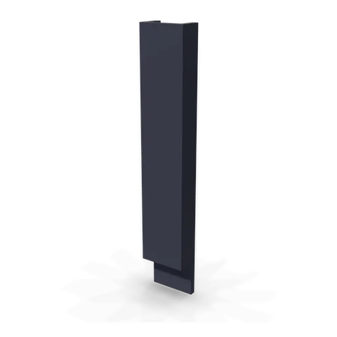 BF6 cabinet in Bevel Blue, angle view