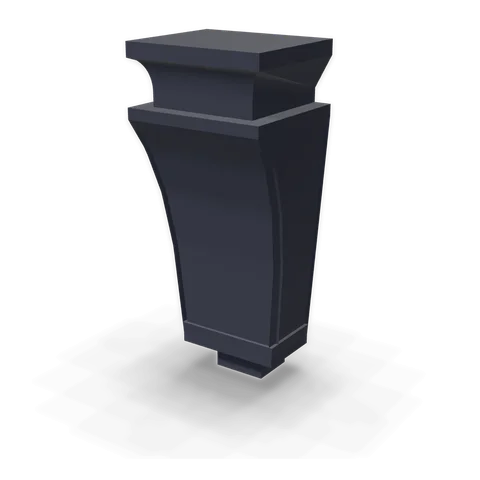 CMCB cabinet in Bevel Blue, angle view