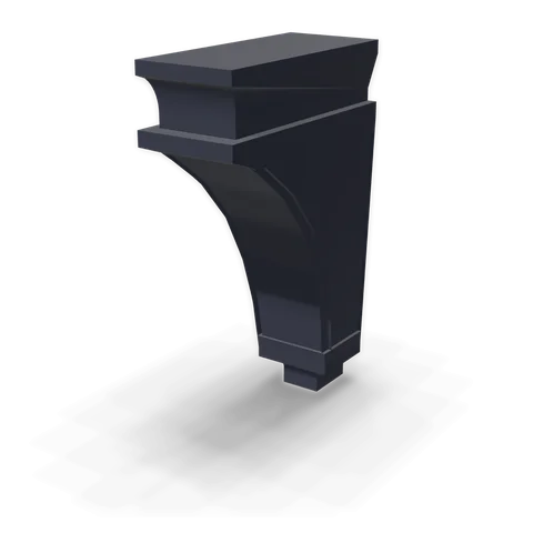 CML cabinet in Bevel Blue, angle view
