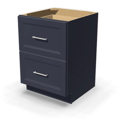 DB24-2 cabinet in Bevel Blue, angle view