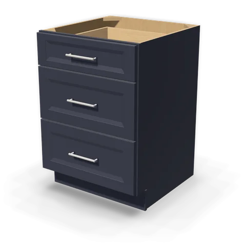 DB24 cabinet in Bevel Blue, angle view