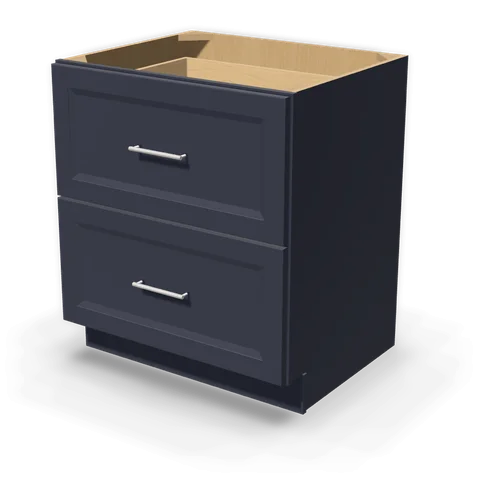DB30-2 cabinet in Bevel Blue, angle view