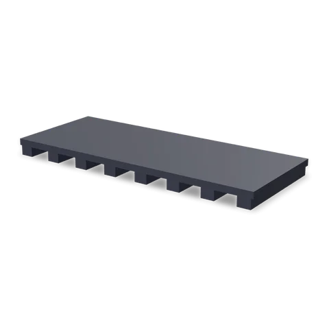 GL-30 cabinet in Bevel Blue, angle view