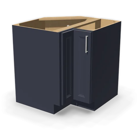LSB33 cabinet in Bevel Blue, angle view