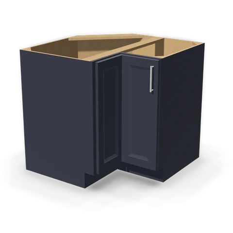 LSB36 cabinet in Bevel Blue, angle view