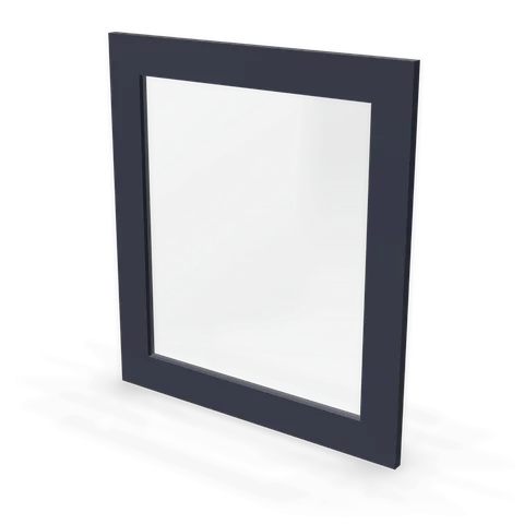 M2427 cabinet in Bevel Blue, angle view