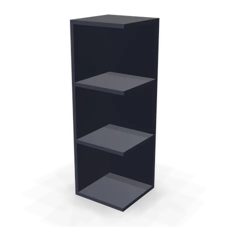 OE1236 cabinet in Bevel Blue, angle view