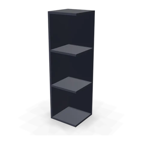 OE1242 cabinet in Bevel Blue, angle view