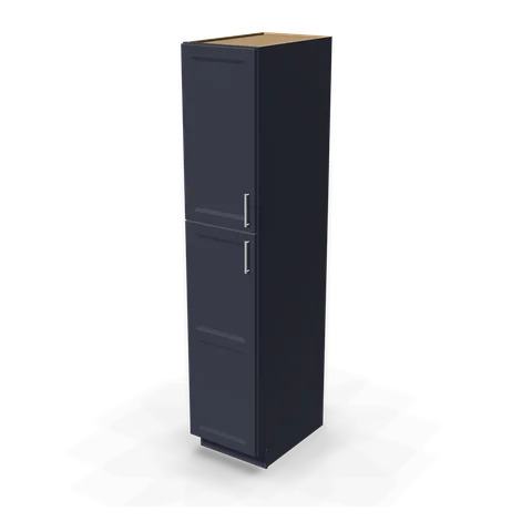 TP189027 cabinet in Bevel Blue, angle view