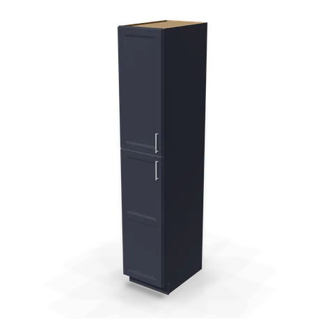 TP189627 cabinet in Bevel Blue, angle view