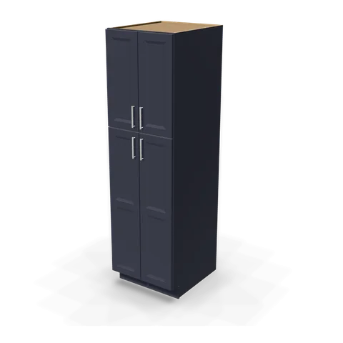 TP248427 cabinet in Bevel Blue, angle view