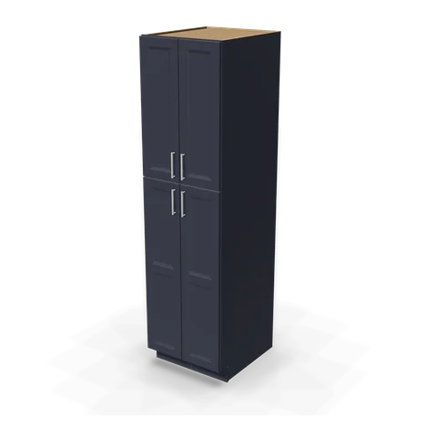 TP249027 cabinet in Bevel Blue, angle view