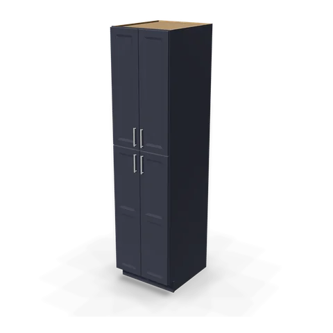 TP249627 cabinet in Bevel Blue, angle view