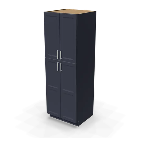TP309027 cabinet in Bevel Blue, angle view