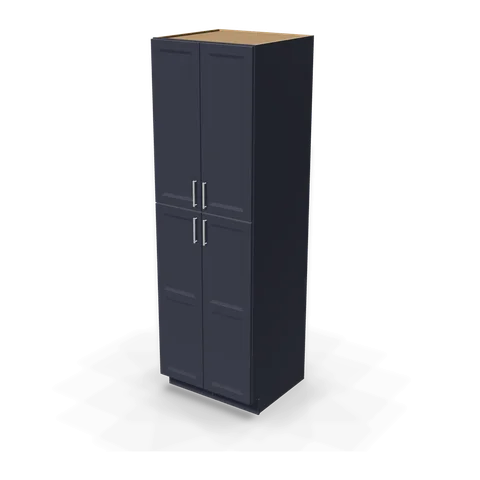TP309627 cabinet in Bevel Blue, angle view