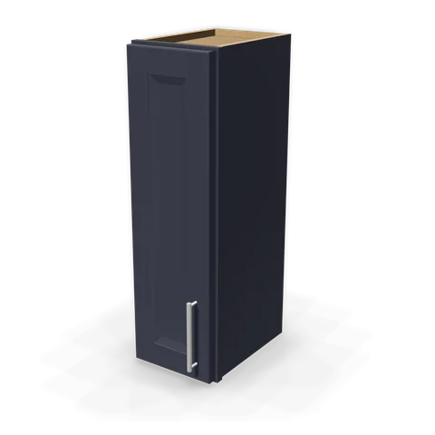 W0930 cabinet in Bevel Blue, angle view