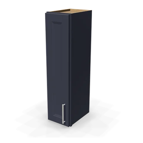 W0936 cabinet in Bevel Blue, angle view