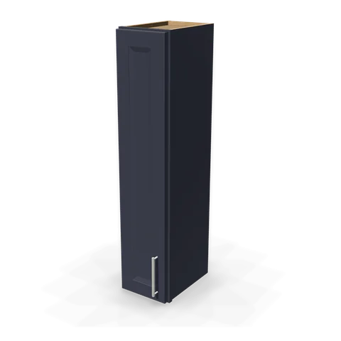W0942 cabinet in Bevel Blue, angle view