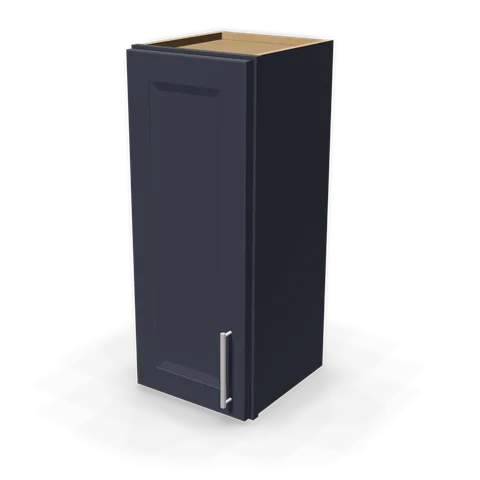 W1230 cabinet in Bevel Blue, angle view
