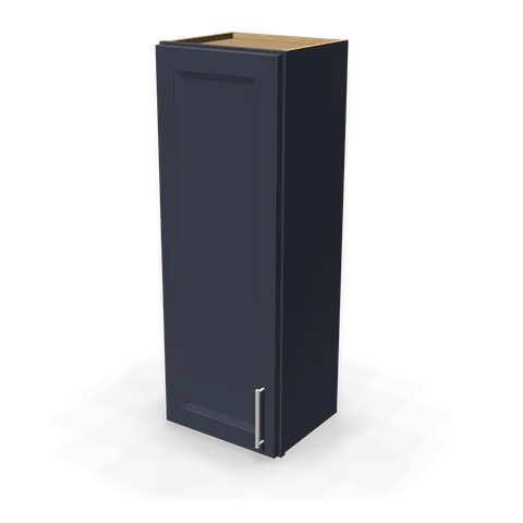 W1542 cabinet in Bevel Blue, angle view
