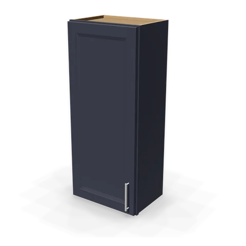 W1842 cabinet in Bevel Blue, angle view