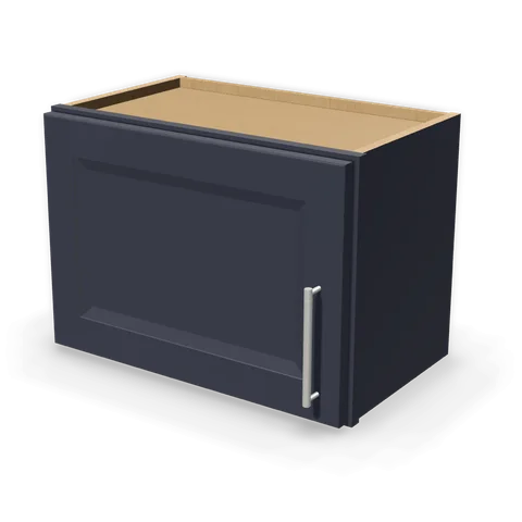 W2115 cabinet in Bevel Blue, angle view