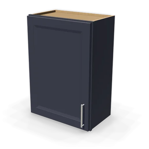 W2130 cabinet in Bevel Blue, angle view