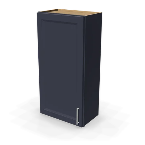 W2142 cabinet in Bevel Blue, angle view