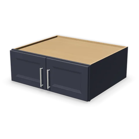 W331227 cabinet in Bevel Blue, angle view