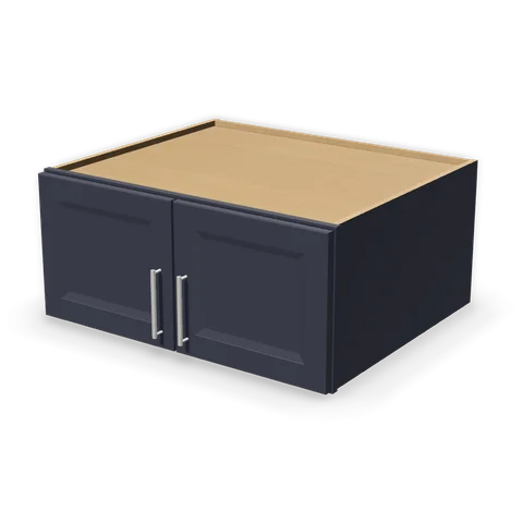 W331527 cabinet in Bevel Blue, angle view