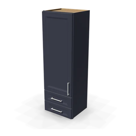 WD1854 cabinet in Bevel Blue, angle view