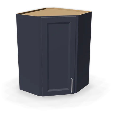 WDC2436 cabinet in Bevel Blue, angle view