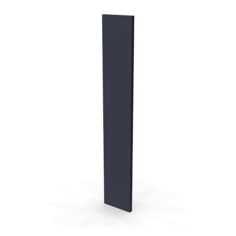 WF636 cabinet in Bevel Blue, angle view