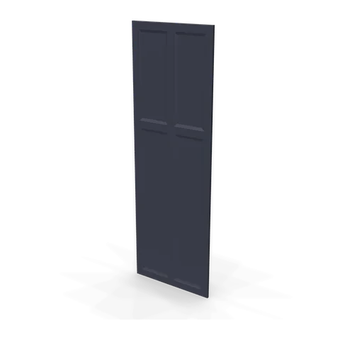 WP-T84 cabinet in Bevel Blue, angle view