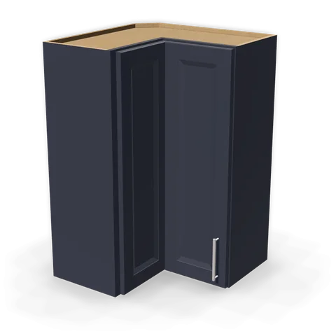 WPC2436 cabinet in Bevel Blue, angle view