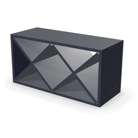 WR3015 cabinet in Bevel Blue, angle view