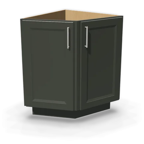 BEC24 cabinet in Bevel Green, angle view