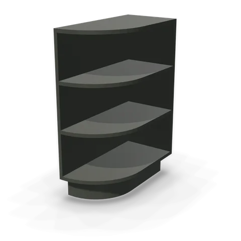BES12 cabinet in Bevel Green, angle view