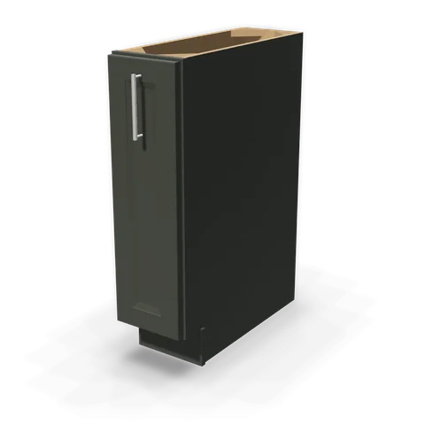 BF09-PO cabinet in Bevel Green, angle view