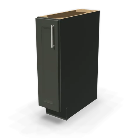 BF0924 cabinet in Bevel Green, angle view