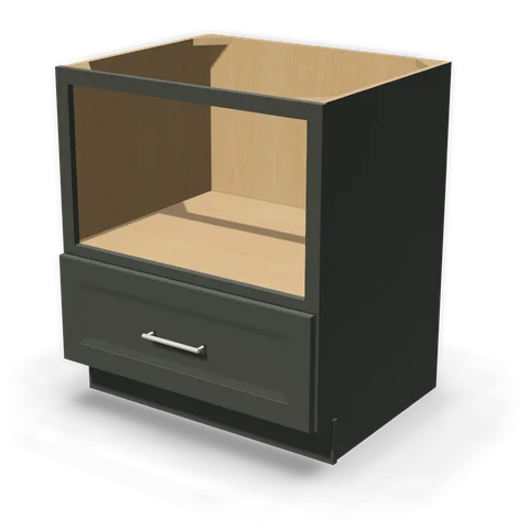BMC30 cabinet in Bevel Green, angle view