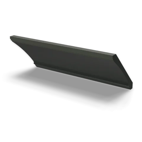 CM7 cabinet in Bevel Green, angle view