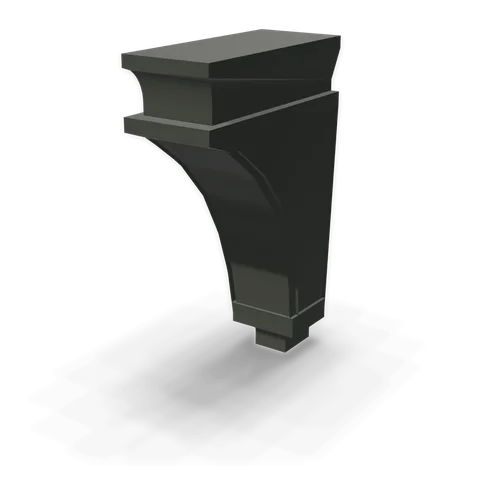 CML cabinet in Bevel Green, angle view