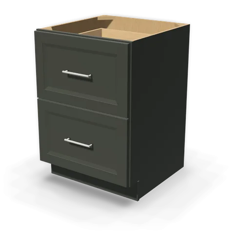 DB24-2 cabinet in Bevel Green, angle view